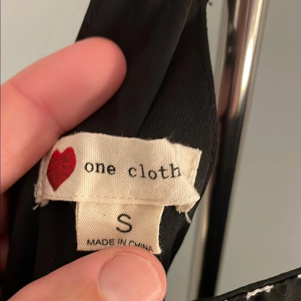 One Clothing Black and White overall style, mini skirt EUC